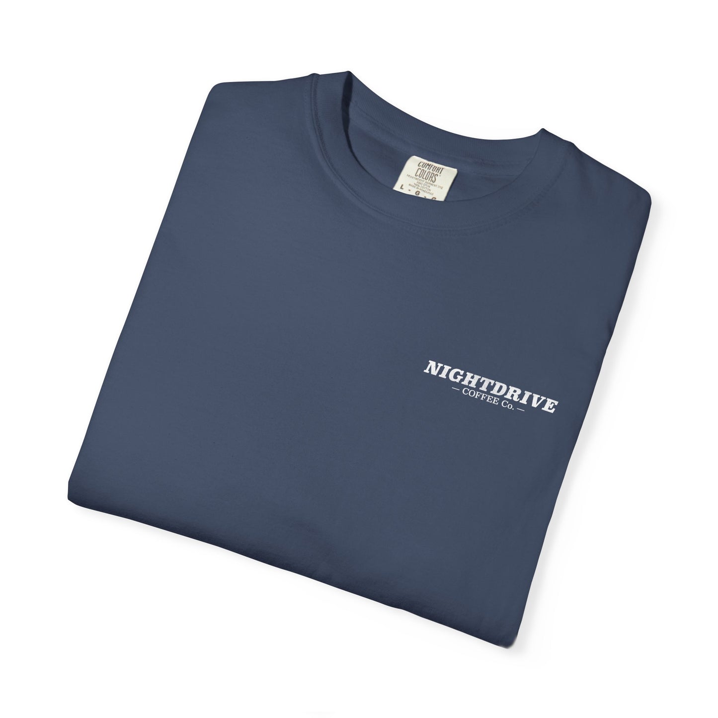 Nightdrive Coffee  Comfort Colors Logo Tee