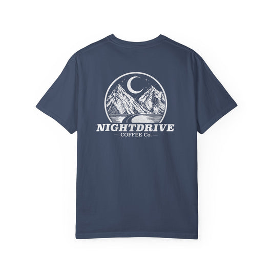 Nightdrive Coffee  Comfort Colors Logo Tee